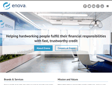 Tablet Screenshot of enova.com